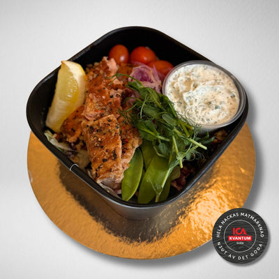 Laxsallad med Bulgur