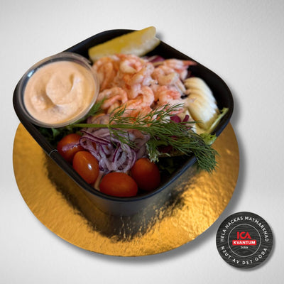 Räksallad med ägg & rhode island