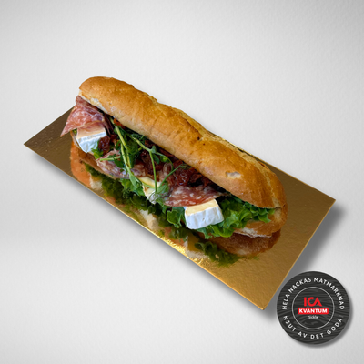 Baguette med salami & brie