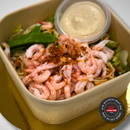 Äggnudelsallad med räkor