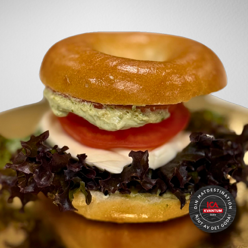 Bagel med pesto