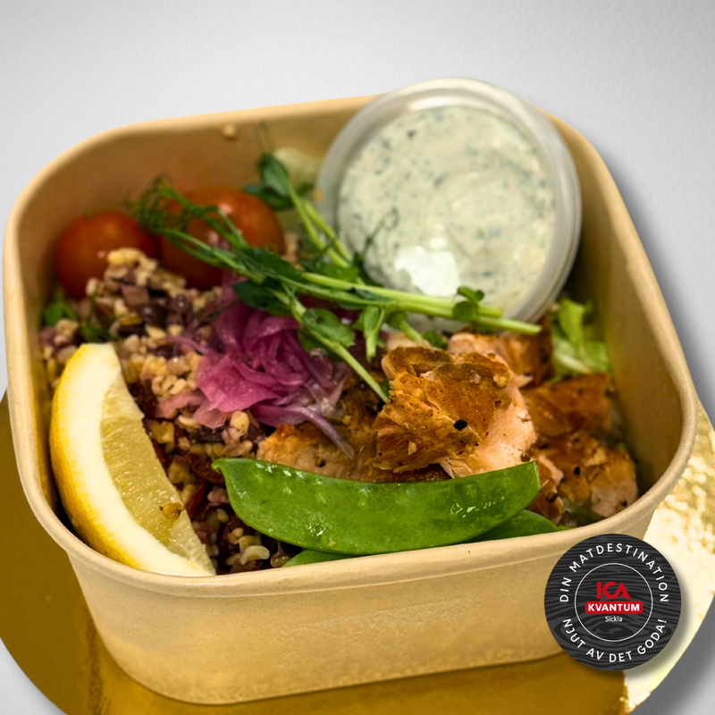 Laxsallad med Bulgur
