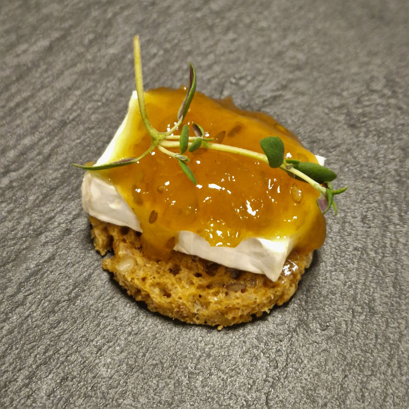 Kanapée - Brie fikonmarmelad & timjan