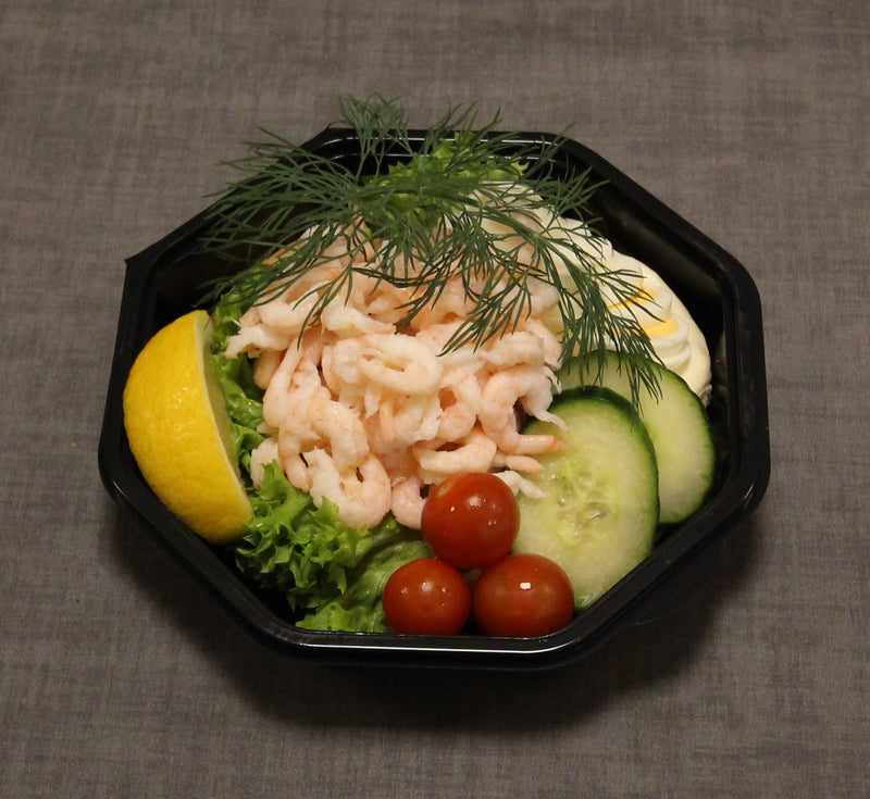 Räkmacka med handskalade räkor