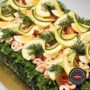 Smörgåstårta lax & räkor